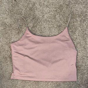 Rose gold crop top
